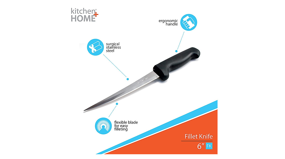 Kitchen + Home 7” Fillet Knife - Sharp & Flexible