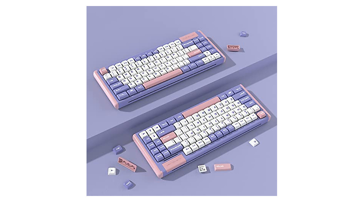 DUSTSILVER Wireless Mechanical Gaming Keyboard 84 Keys