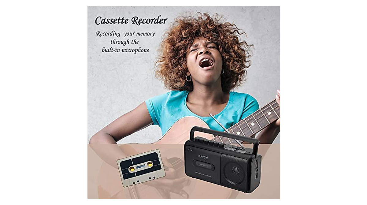 G Keni Portable Cassette Player Boombox AM/FM Radio Stereo