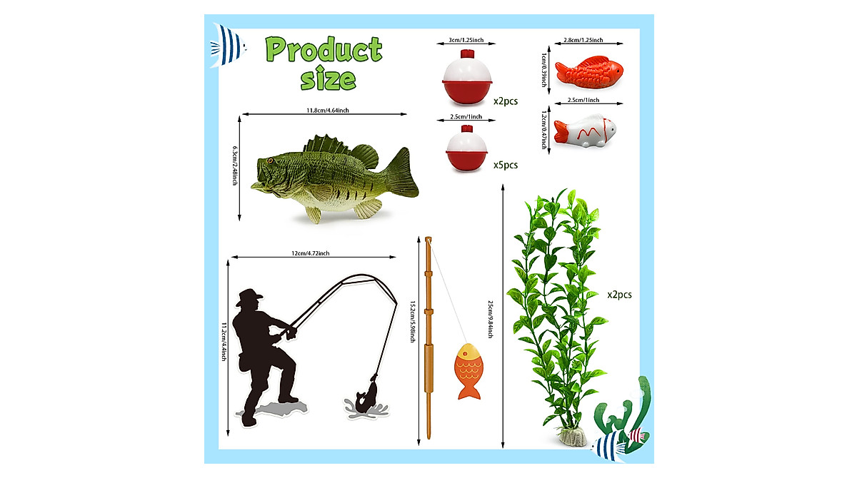 Gone Fishing Cake Decoration for Themed Parties