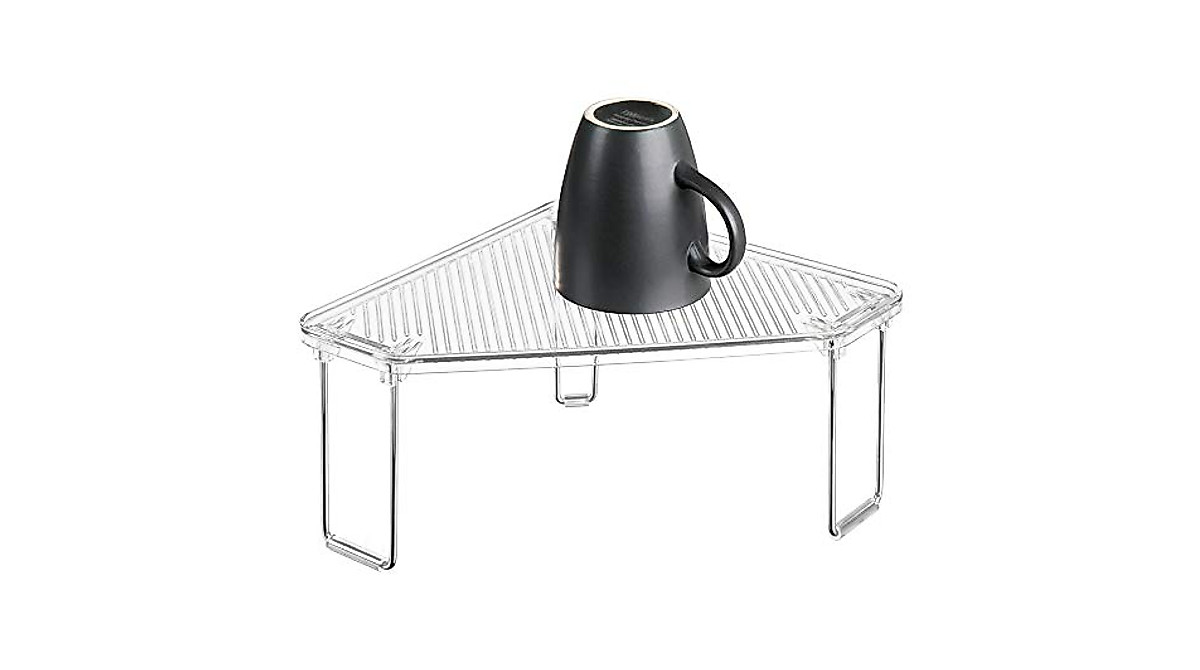 InterDesign Linus Corner Storage Shelf for Kitchen Cabinets