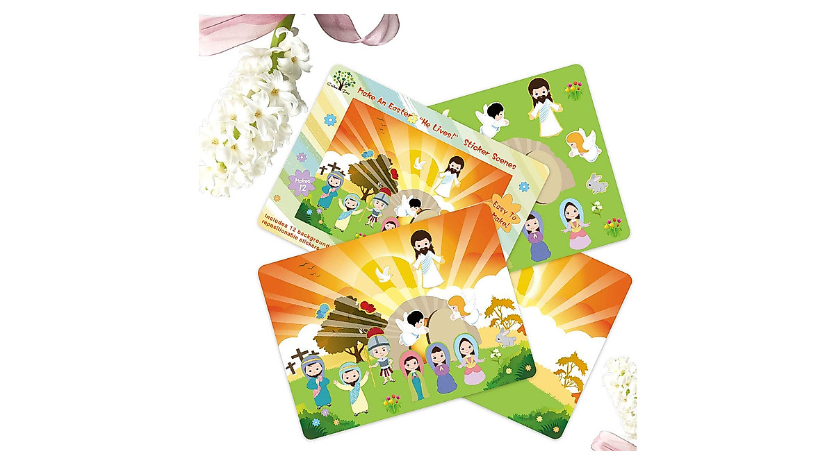 Easter Resurrection Stickers for Kids | Bible Scenes & Activities