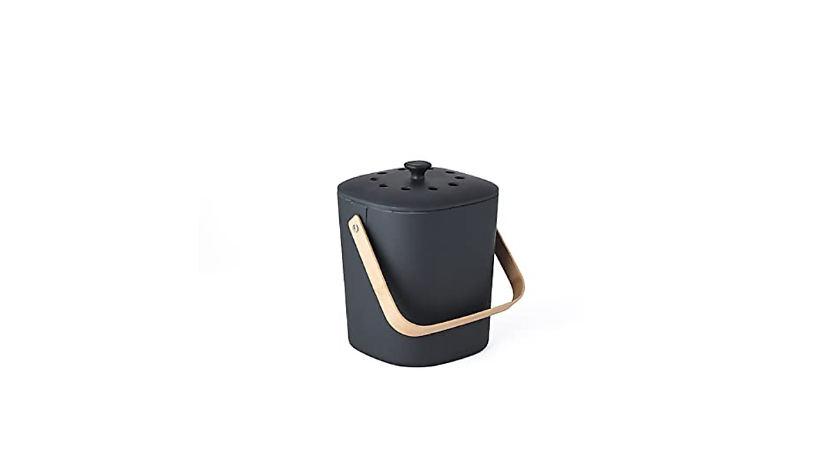 Eco-Friendly Bamboozle Kitchen Compost Bin for Indoor Use