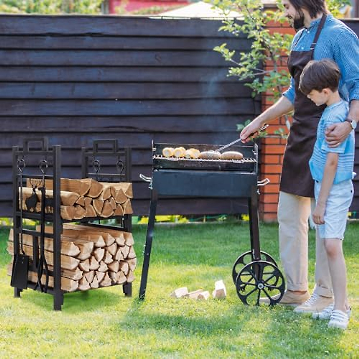 INNO STAGE Firewood Rack - Easy Assembly & Stylish Design