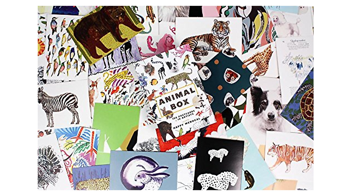 Animal Box Postcards: 100 Unique Designs from 10 Artists