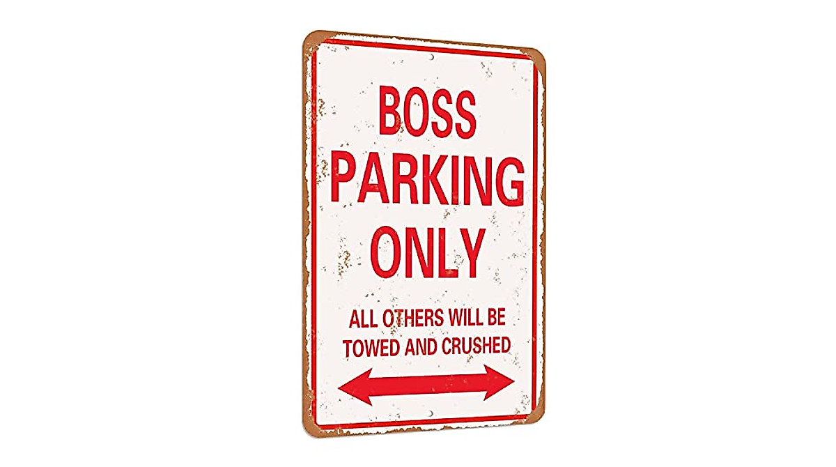 TCHPAX Vintage Funny Metal Sign for Parking - 12x8