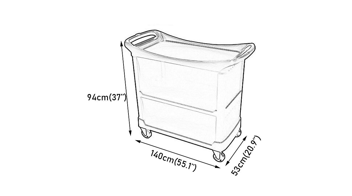 INDYAH 3-Tier Movable Trolley for Kitchen & Hotel Use