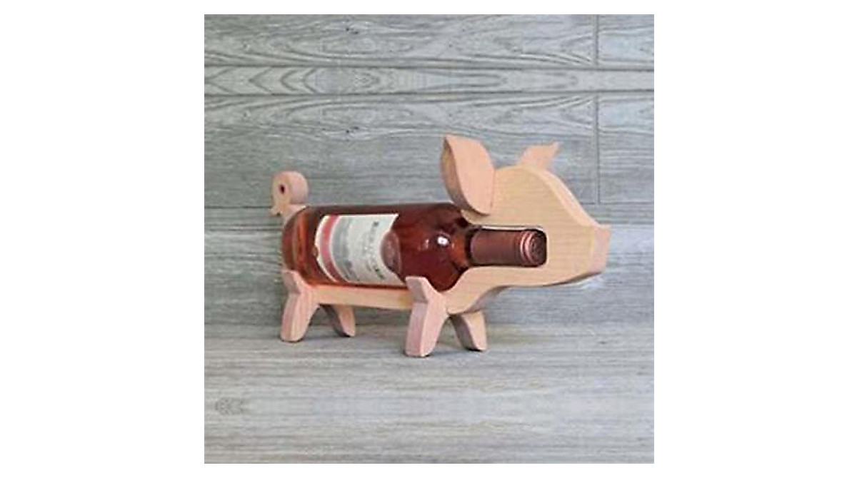 Creative Wooden Wine Rack Animal Shape - Stylish Home Decor