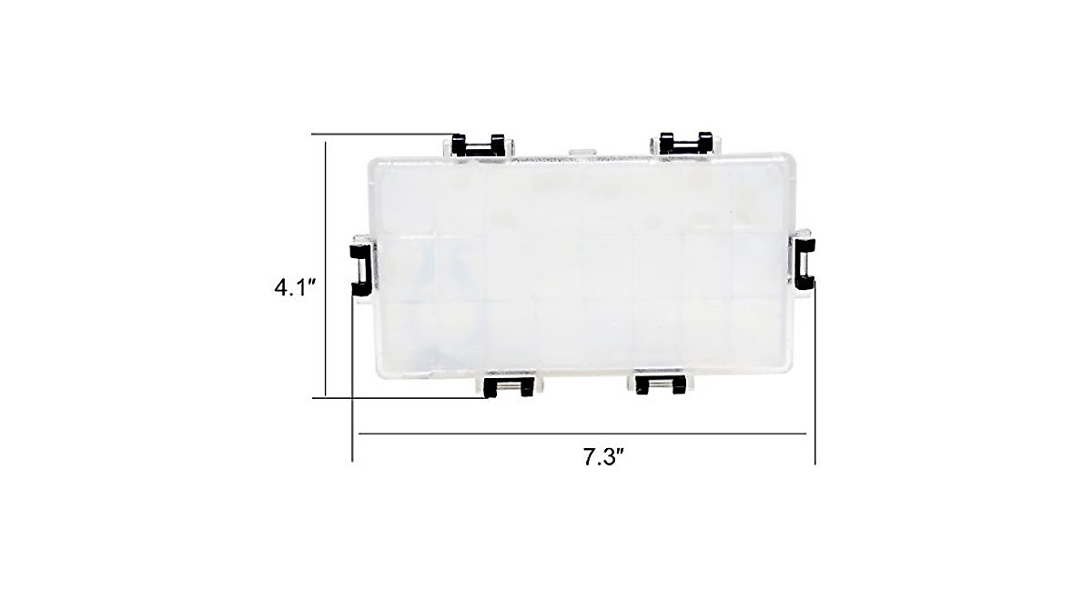 Transon Paint Storage Palette Box with 24 Wells for Artists