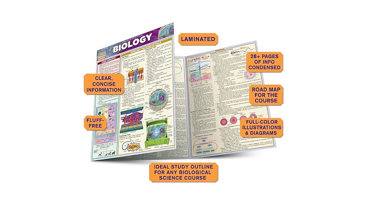 Biology QuickStudy Guide - Essential for Students