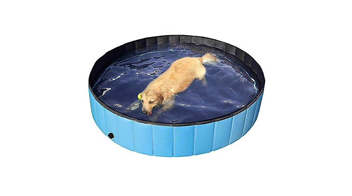 Foldable Dog Pool for Large Dogs | Durable Outdoor Pet Pool
