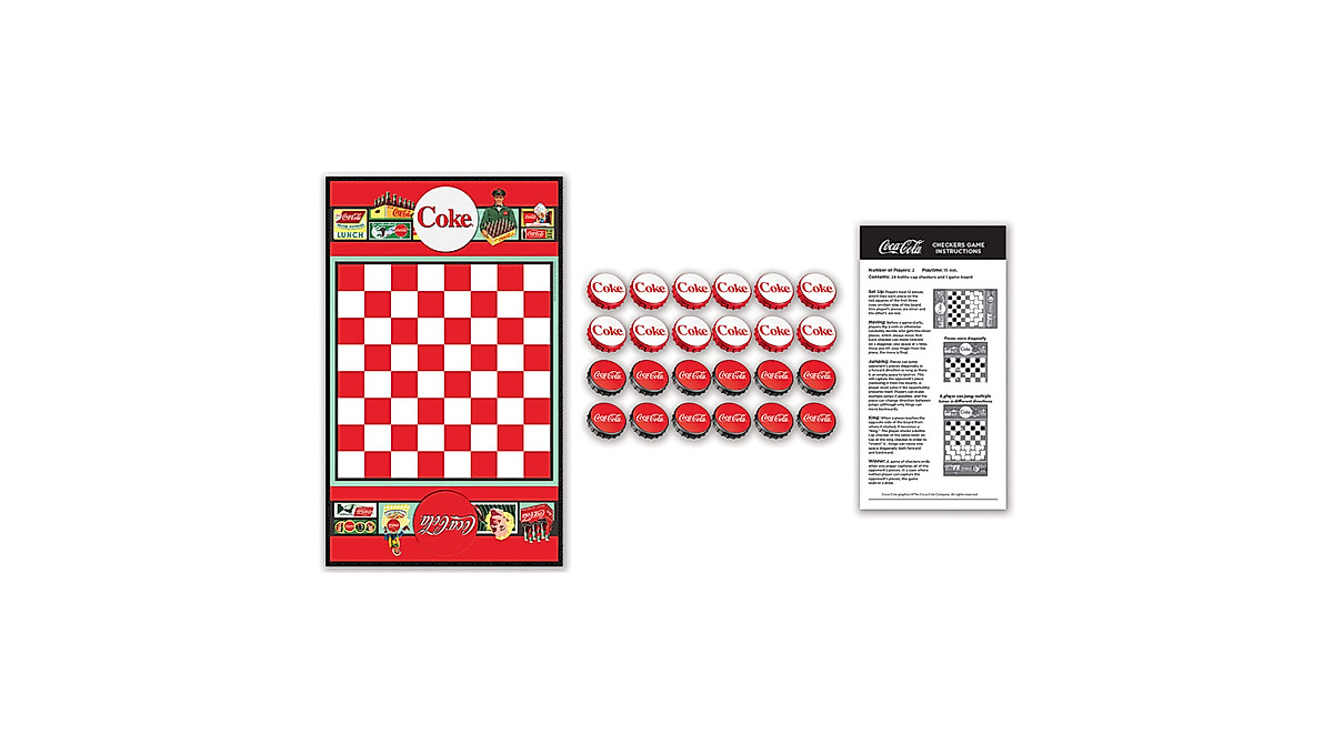 Coca-Cola Checkers Game - Family Fun Night