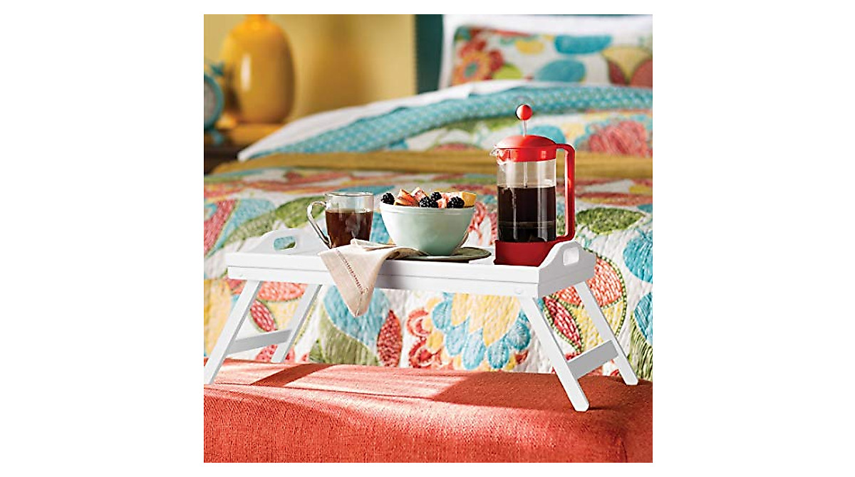 Versatile Bamboo Breakfast Tray Table | Foldable & Spacious