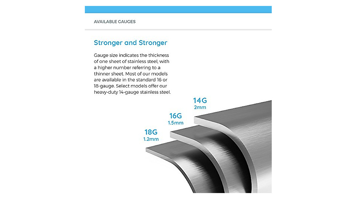 MR Direct 2620S-18 Stainless Steel Kitchen Sink