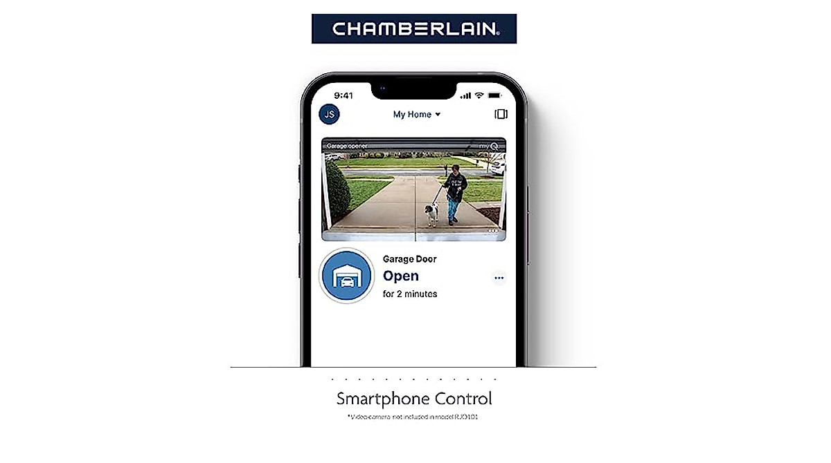 CHAMBERLAIN RJO101MC: Quiet Wall Mount Garage Opener w/ Battery