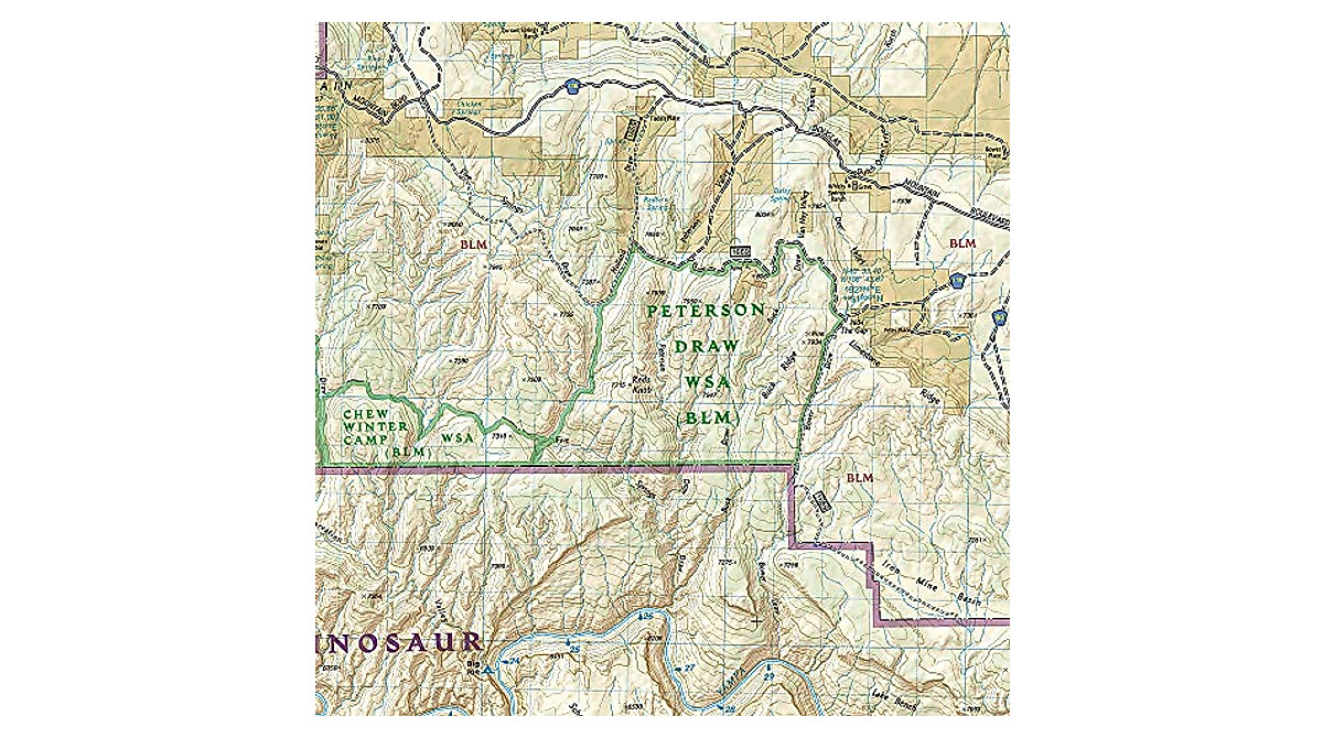 Dinosaur National Monument Map - Trails Illustrated