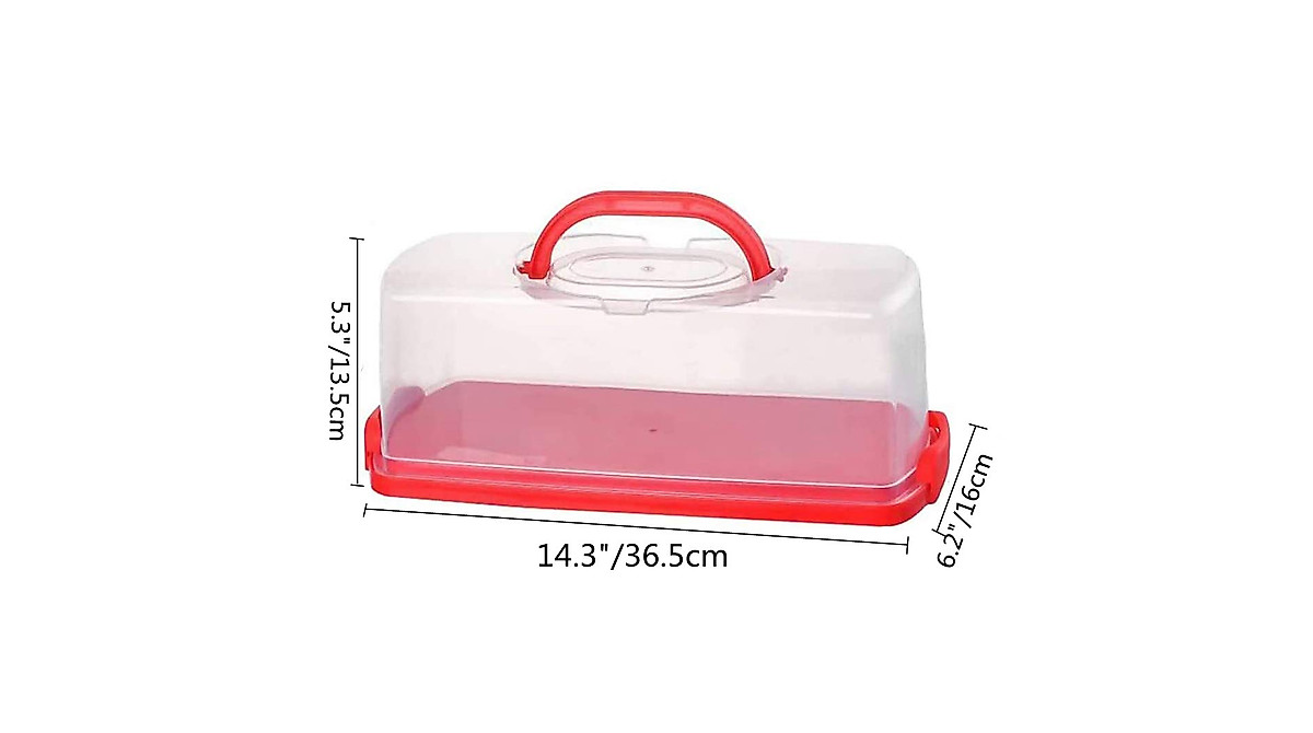 2 Pack Rectangular Bread Storage Containers - Keep Bread Fresh