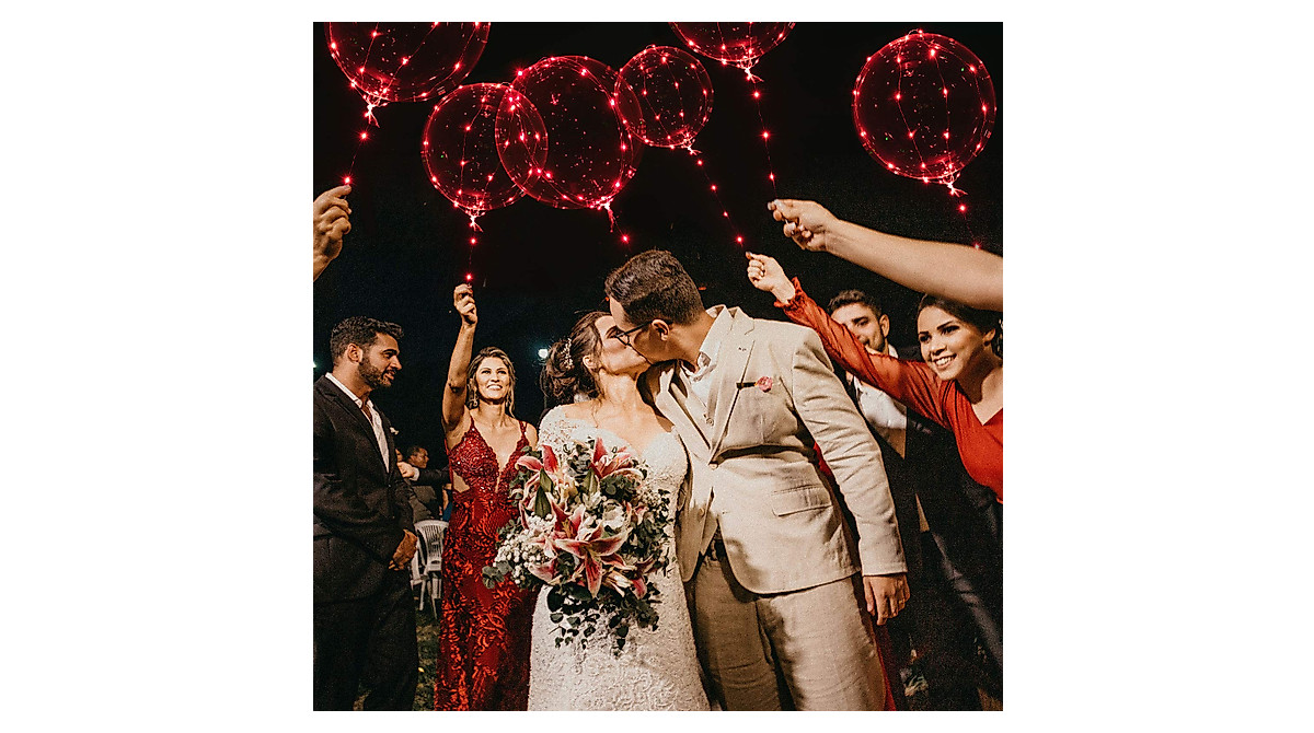 Red LED Light Up Balloons for Any Celebration