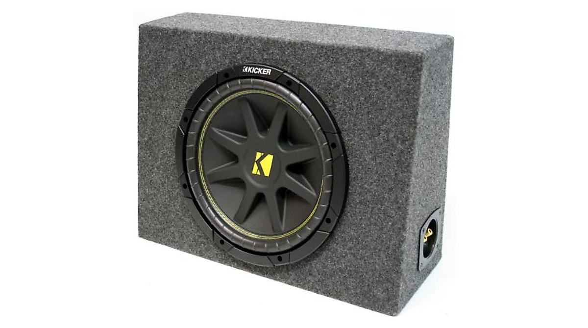 Kicker 10-Inch Loaded Subwoofer Enclosure for Trucks | Powerful Bass
