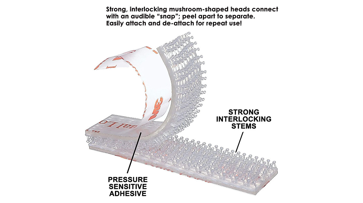 EZ Pass Mounting Strips - Reusable 3M Dual Lock Adhesive Fasteners