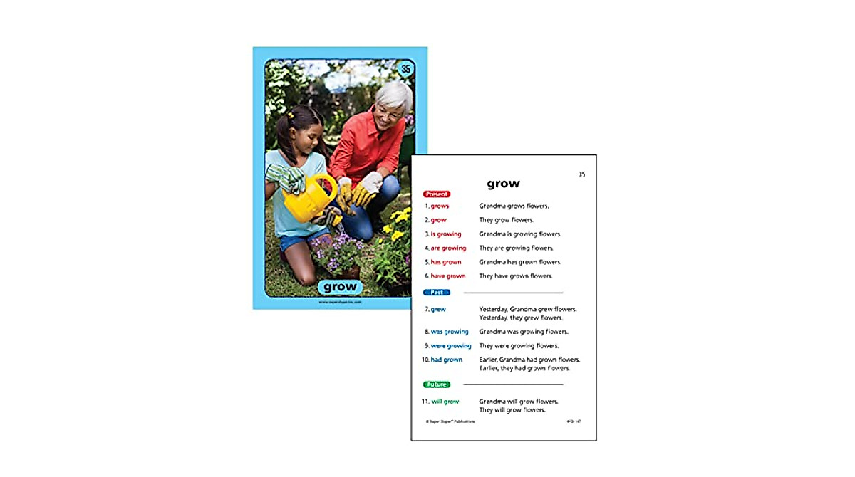 Irregular Verbs Fun Deck - Educational Flash Cards