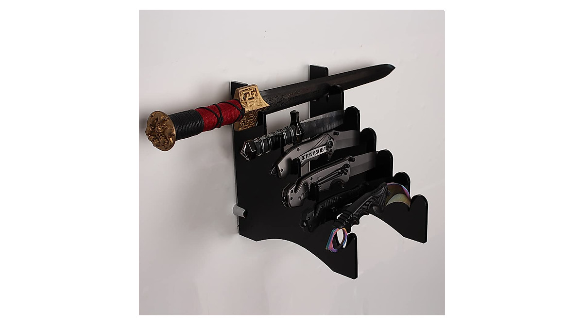 Stylish Wall Mount Knife Rack for Display & Storage