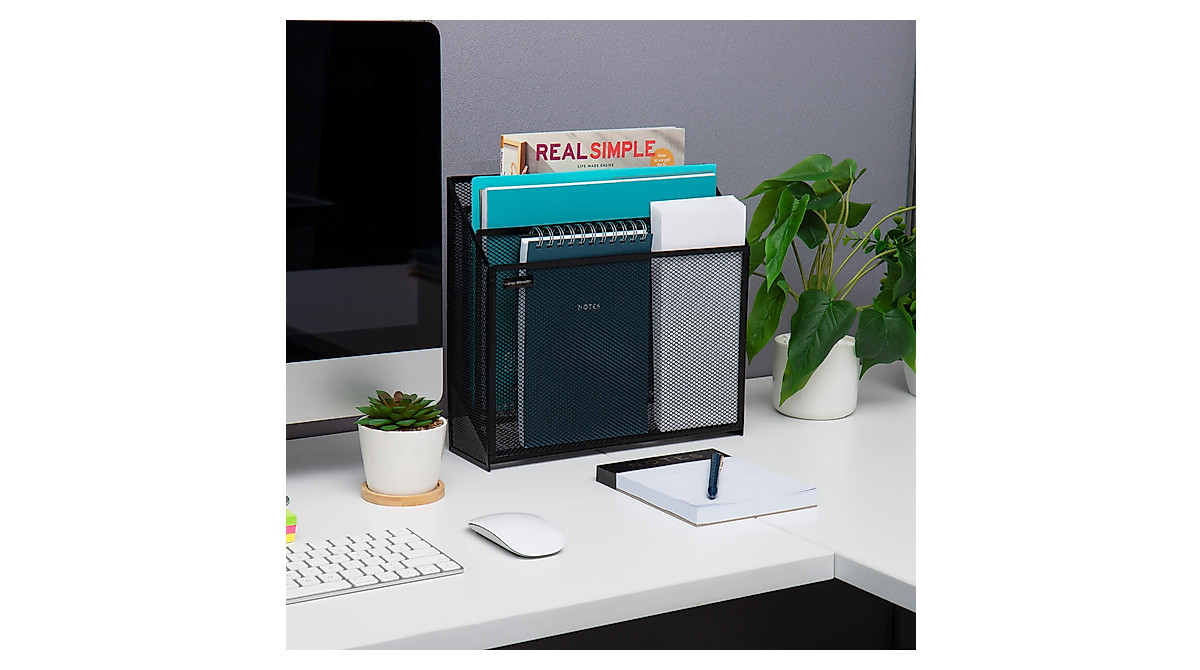 Mind Reader 3-Tier Mesh File Organizer for Office & Home