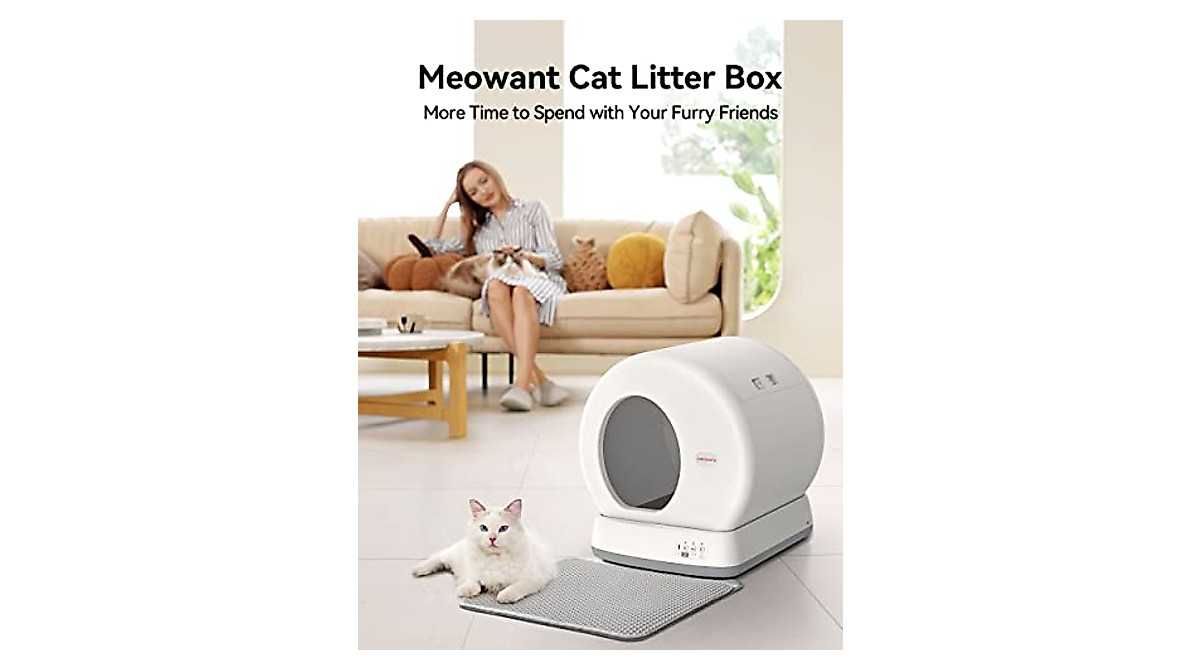 MeoWant Self-Cleaning Cat Litter Box | Safe, App-Controlled & Odor-Free