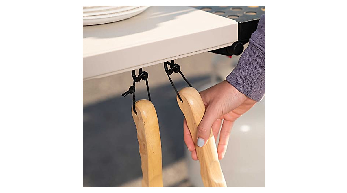 Lifetime 5-Foot Folding Tailgate Table with Grill Rack | Portable ...