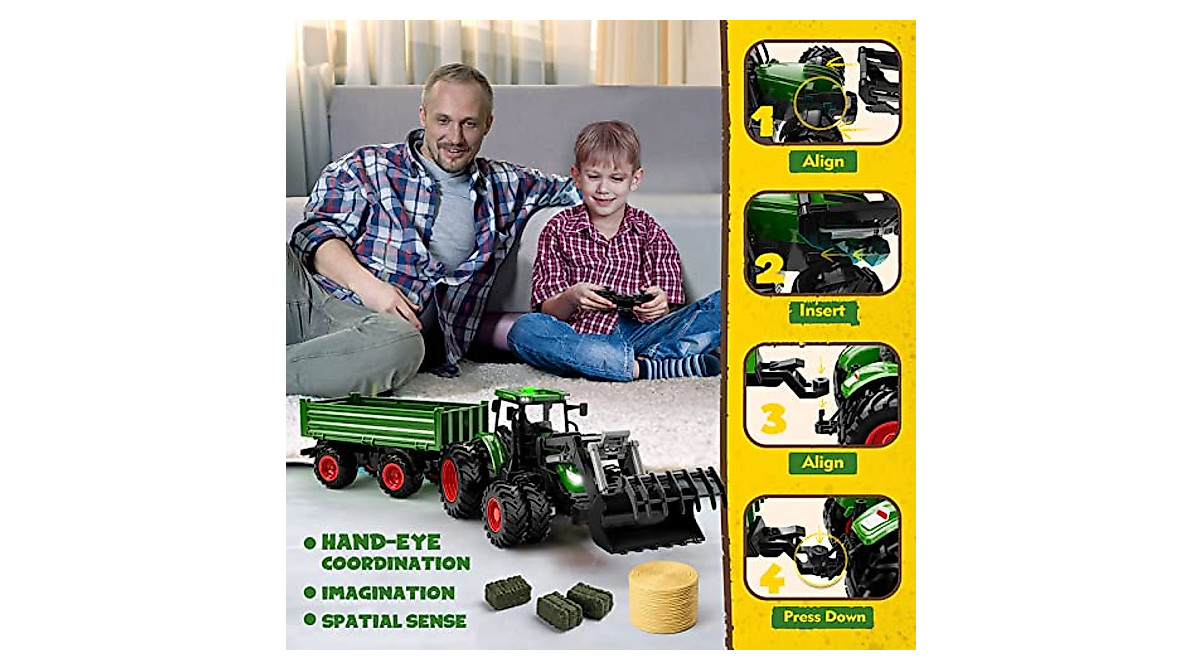 Remote Control Tractor Toy for Kids - Fun & Learning
