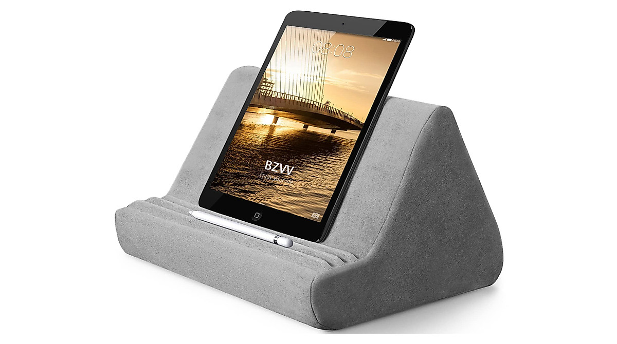 Comfortable Tablet Stand & Cushion Holder for Easy Viewing