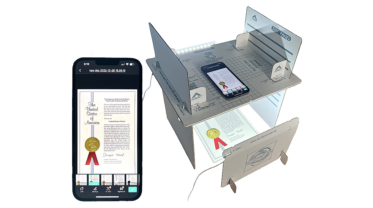 Scanner Bin Pro: Smart Phone Document Scanning Stand