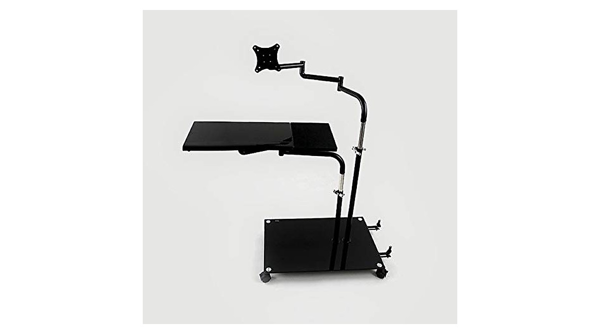MagicHold Height Adjustable Sit Stand Workstation for Monitors & Laptops
