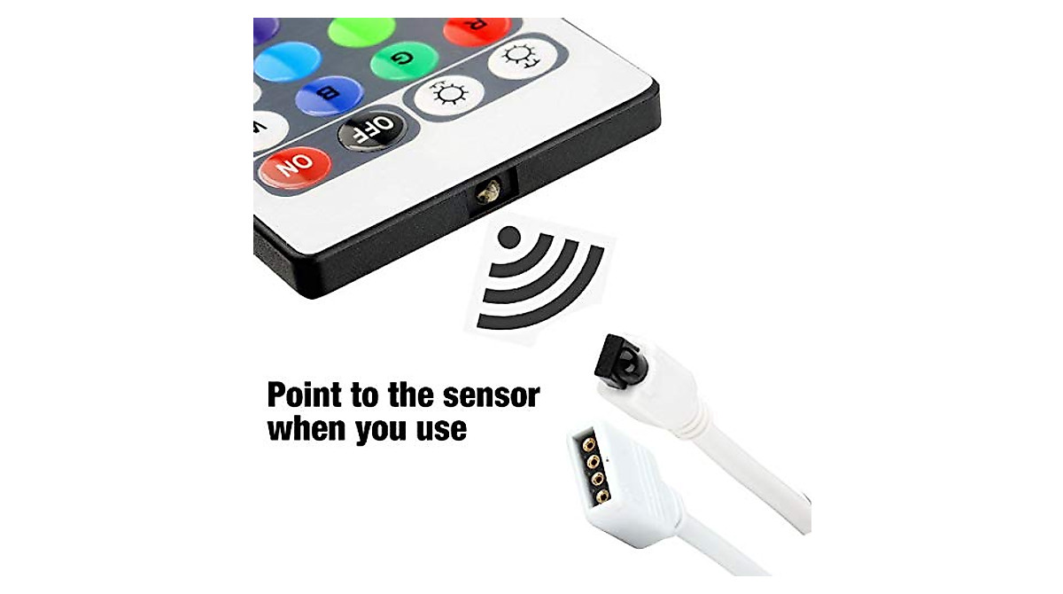 SUPERNIGHT 44 Keys RGB LED Light Strip Remote Controller