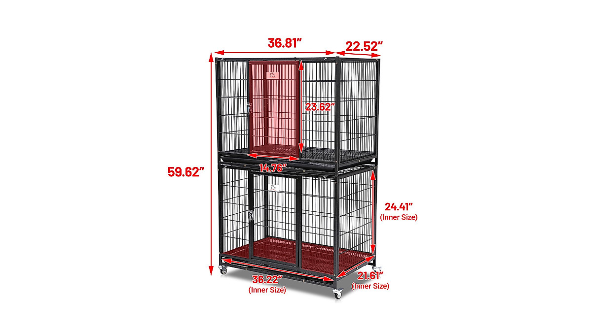 Heavy Duty Stackable Dog Cage 37
