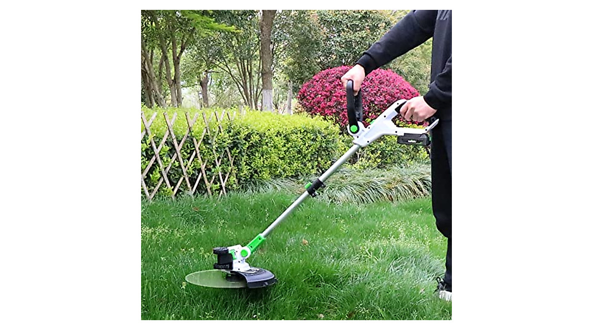 SOYUS 12-Inch Cordless Weed Wacker with 2 Batteries & Edger