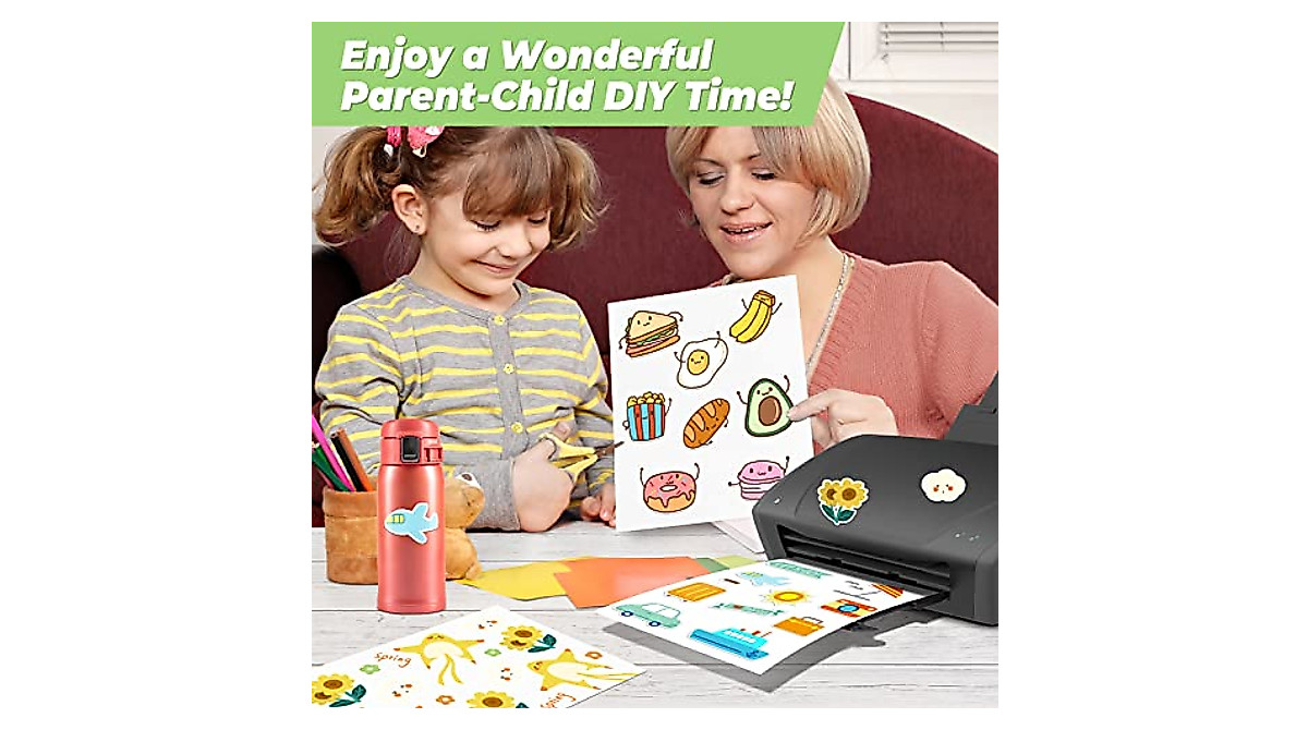 Glossy Sticker Photo Paper - 50 Sheets for Inkjet Printers