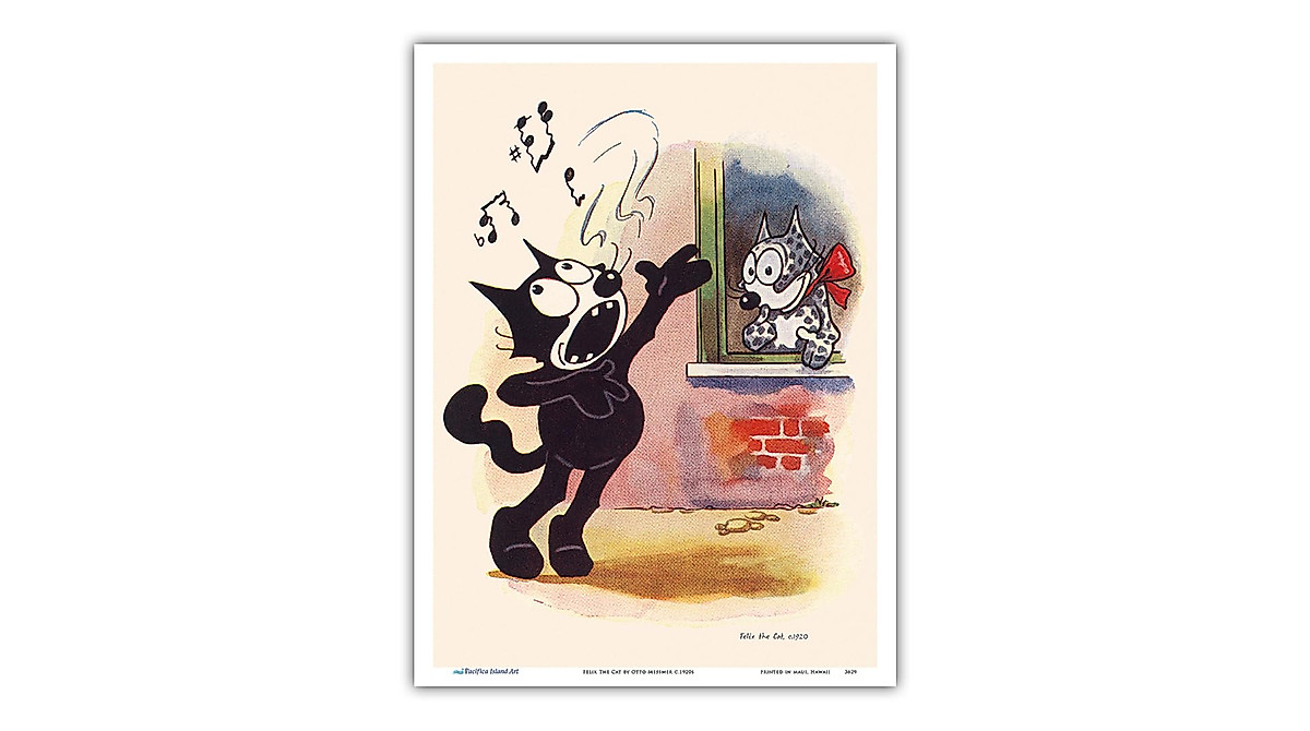 Felix The Cat Vintage Art Print - 1920s Otto Messmer Masterpiece