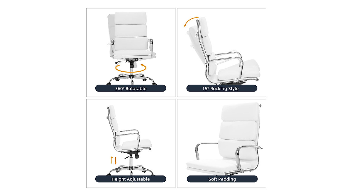 LANDSUN High Back Executive Office Chair - Comfort & Style