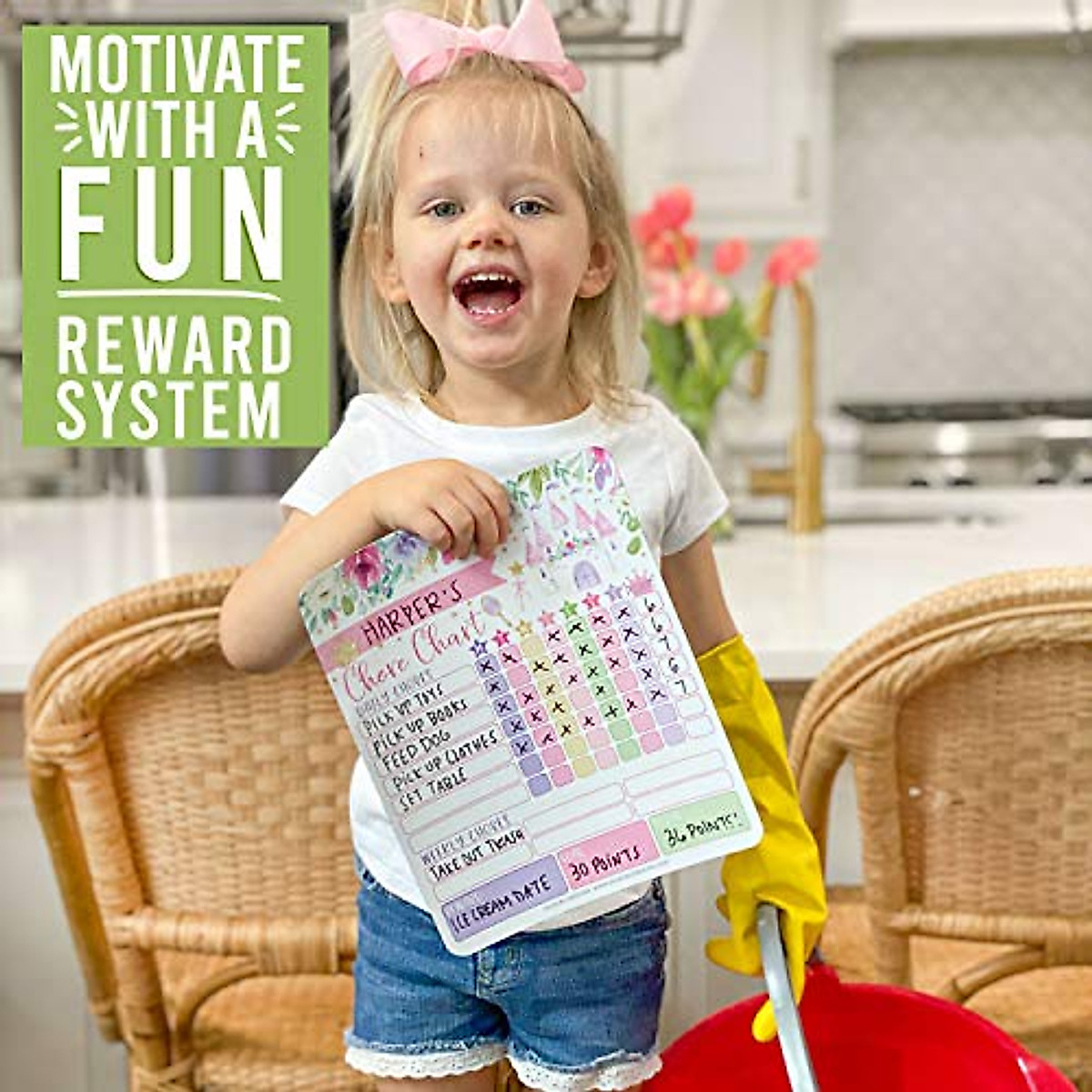 Princess Kids Chore Chart Magnet – Fun Responsibility & Reward Chart ...