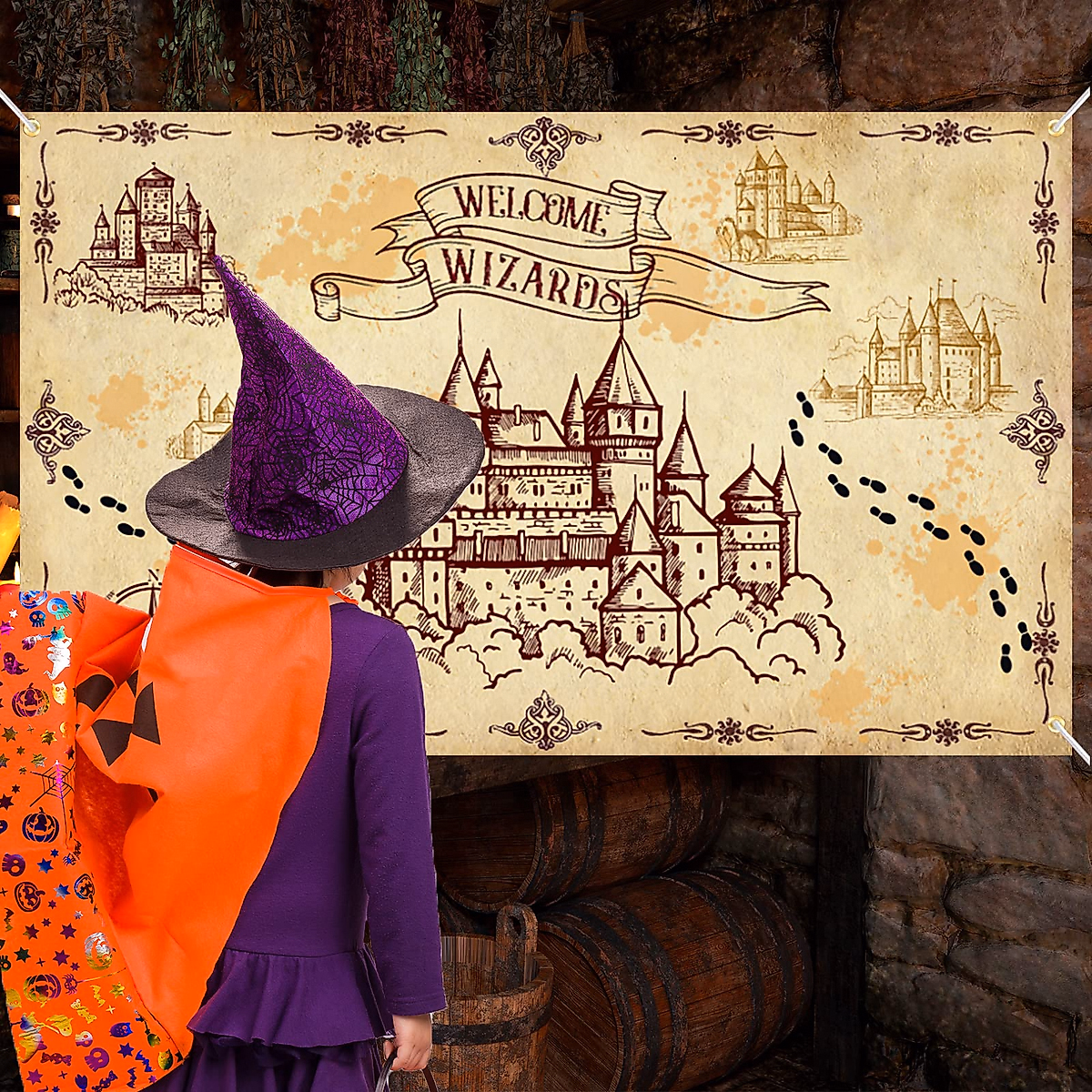 Wizard Party Decorations Backdrop - Magical Wizard Party Decor