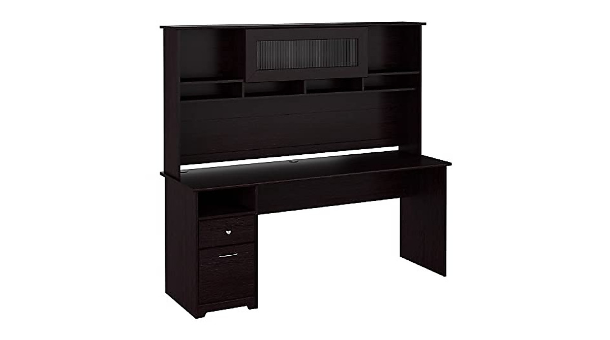 Bush Furniture Cabot 72W Computer Desk with Hutch