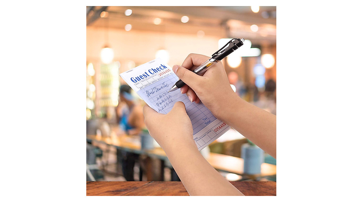 Quality Guest Check Book - 300 Checks for Servers