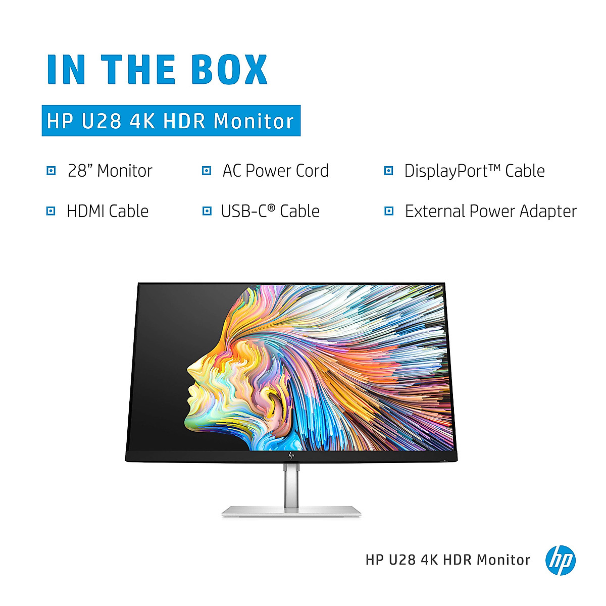 HP U28 4K HDR Monitor for Creators - 28-inch IPS