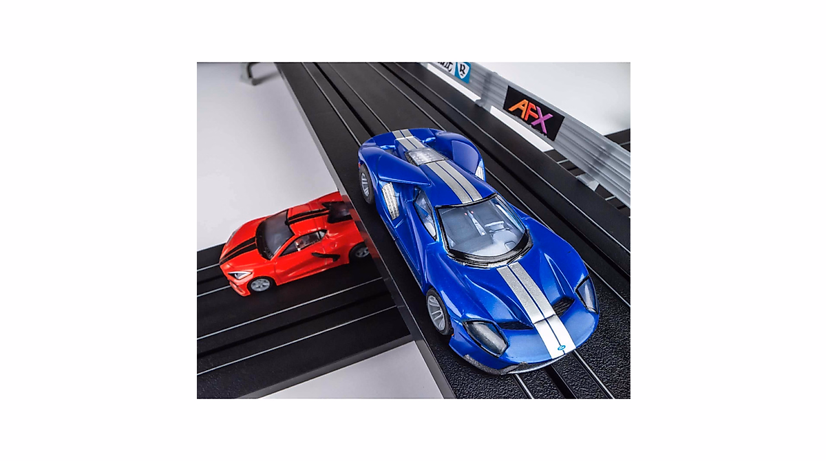 AFX Super Cars 15-Foot Slot Car Track Set with Mega G+ Cars