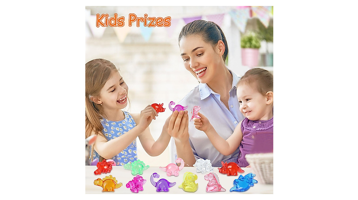 HAPTIME 50 Pcs Mini Dinosaur Figures for Kids