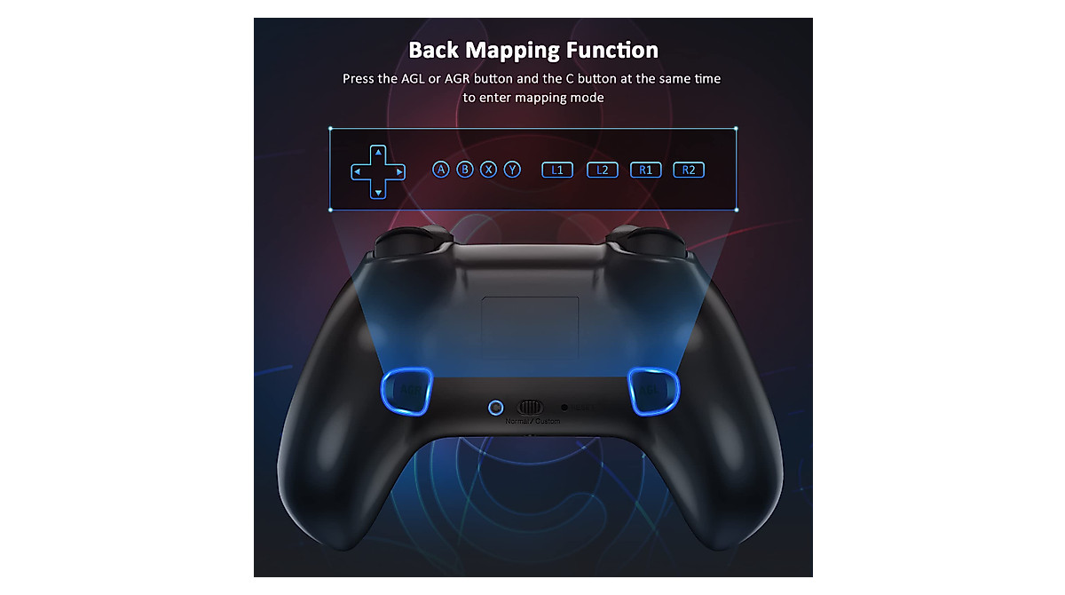NexiGo Wireless Nintendo Switch Controller - Back Buttons