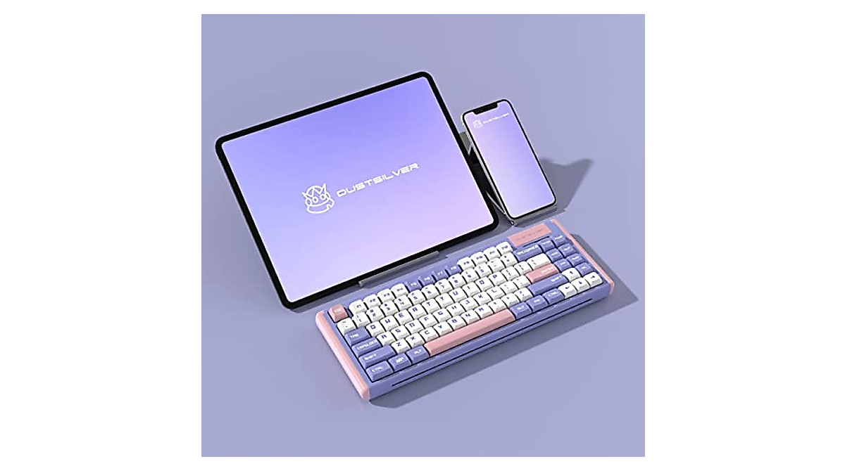 DUSTSILVER Wireless Mechanical Gaming Keyboard 84 Keys