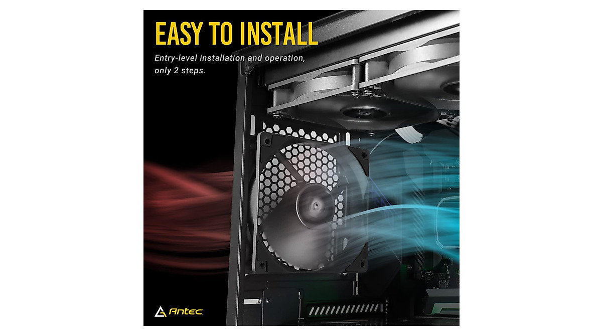 Antec 120mm PWM PC Fans - Silent, High Performance, 4 Pack