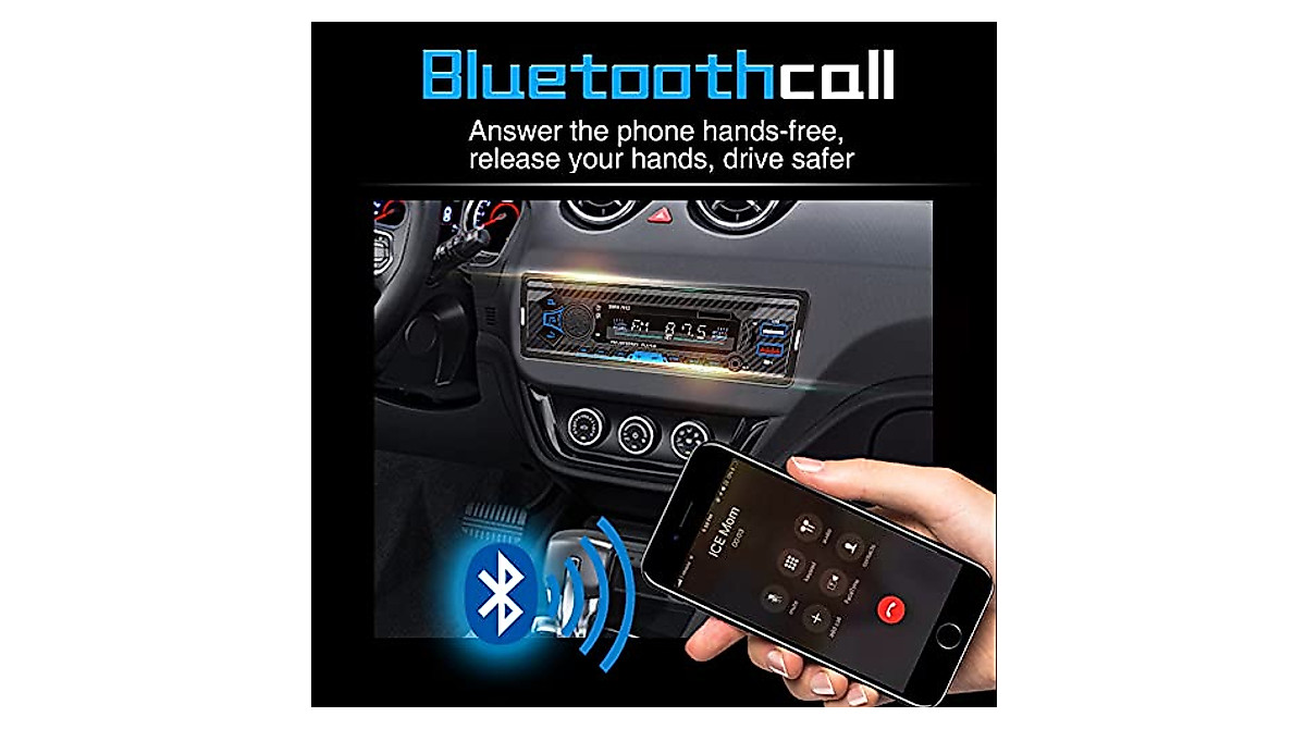 Bluetooth Single Din Car Stereo | 7-Inch Radio System